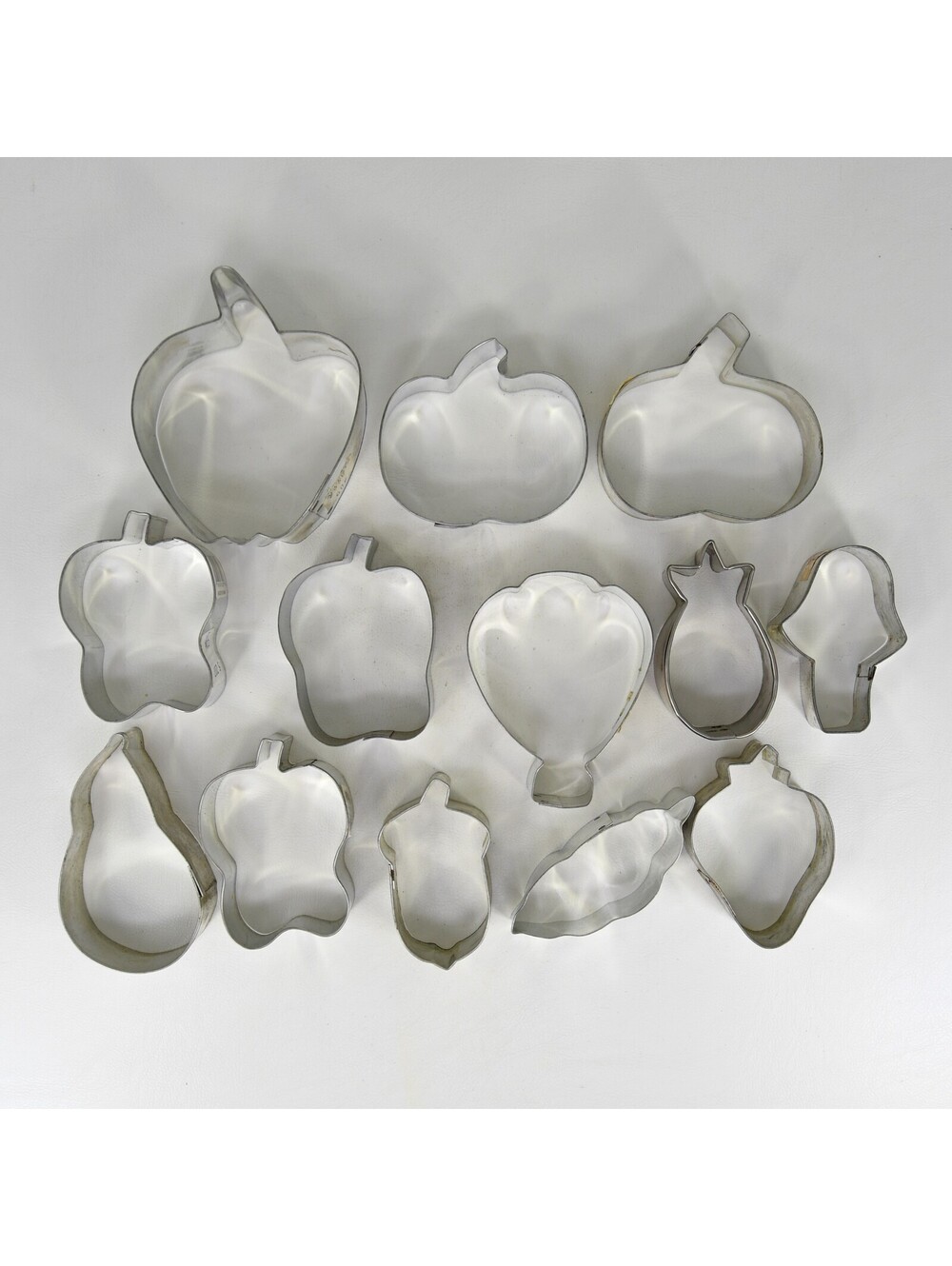 Cookie Cutter Lot of 12+ Fruits Vegetables Apple Pineapple Pepper Pea Mushroom